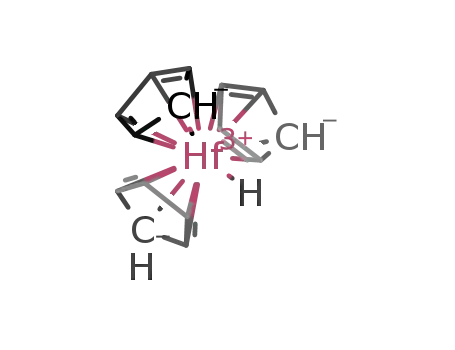 Molecular Structure of 84101-40-6 (tris(cyclopentadienyl)hafnium hydride)