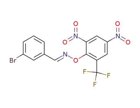Benzaldehyde, 3-bromo-, O-[2,4-dinitro-6-(trifluoromethyl)phenyl]oxime,
(E)-
