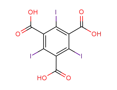 Molecular Structure of 79211-41-9 (2,4,6-triiodobenzene-1,3,5-tricarboxylic acid)