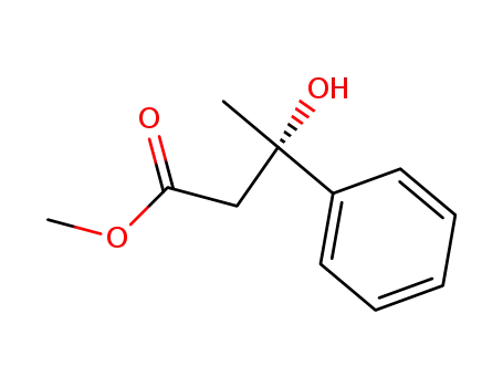 Molecular Structure of 880-65-9 ((-)S β-hydroxy β-phenyl n-butanoate de methyle)