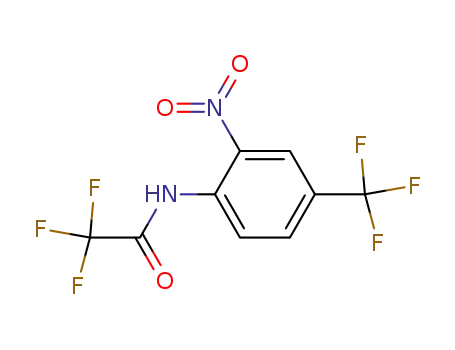 Molecular Structure of 322-69-0 (2,2,2-trifluoro-N-(2-nitro-4-trifluoromethylphenyl)acetamide)
