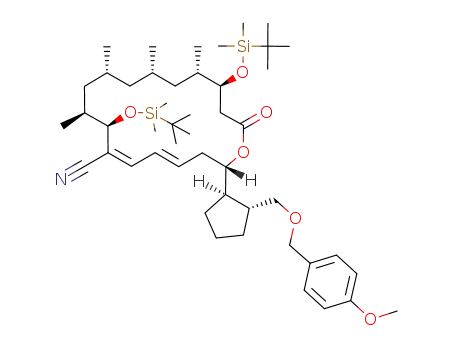 (1'R,2S,2'R,8R,9S,11R,13S,15S,16S)-9,16-bis(tert-butyldimethylsilyloxy)-2-[2'-(4''-methoxybenzyloxymethyl)cyclopentyl]-9,11,13,15-tetramethyl-18-oxo-oxaoctadeca-4E,6Z-diene-7-carbonitrile