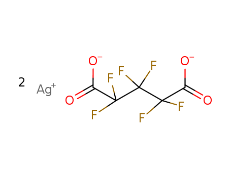 Pentanedioic acid, 2,2,3,3,4,4-hexafluoro-, silver(1+) salt(1:2) cas  355-85-1