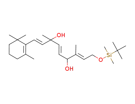9-(2',6',6'-trimethyl-1'-cyclohexen-1'-yl)-3,7-dimethyl-1-<(tert-butyldimethylsilyl)oxy>-(2E,5E,8E)-nona-2,5,8-triene-4,7-diol