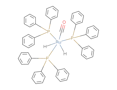 Molecular Structure of 25360-32-1 (Carbonyldihydrotris(triphenylphosphine)ruthenium)