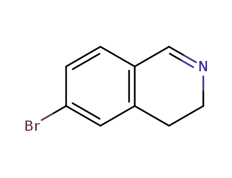 Molecular Structure of 1393714-90-3 (6-bromo-3,4-dihydroisoquinoline)