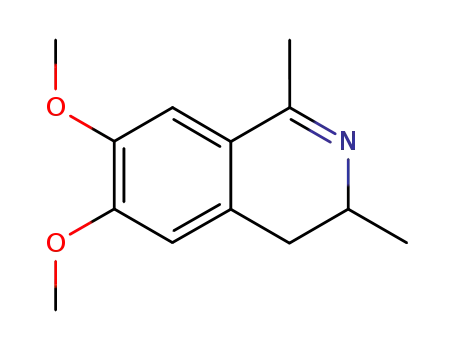 Molecular Structure of 87095-05-4 (1,3-dimethyl-6,7-dimethoxy-3,4-dihydroisoquinoline)