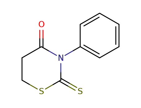 Molecular Structure of 4094-46-6 (3-phenyl-2-thioxo-1,3-thiazinan-4-one)