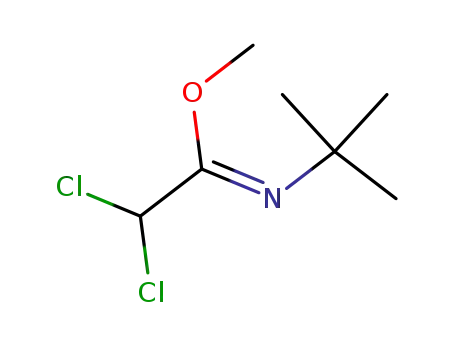 Ethanimidic acid, 2,2-dichloro-N-(1,1-dimethylethyl)-, methyl ester