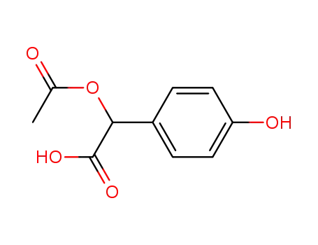 Molecular Structure of 145297-17-2 ((+)-p-hydroxy-O-acetylmandelic acid)