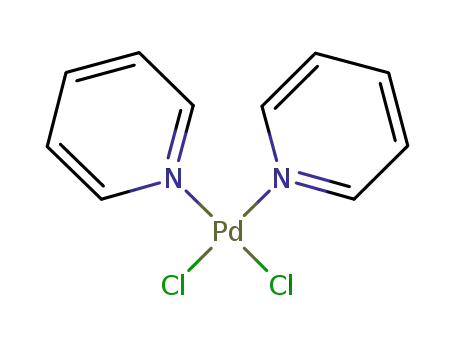 Molecular Structure of 14872-20-9 (DICHLOROBIS(PYRIDINE)PALLADIUM(II))