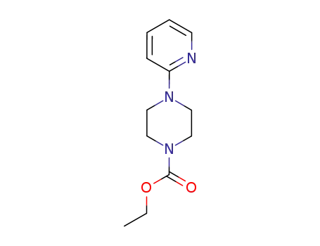 Molecular Structure of 158399-58-7 (ethyl-4-(2-pyridyl)-1-piperazine carboxylate)