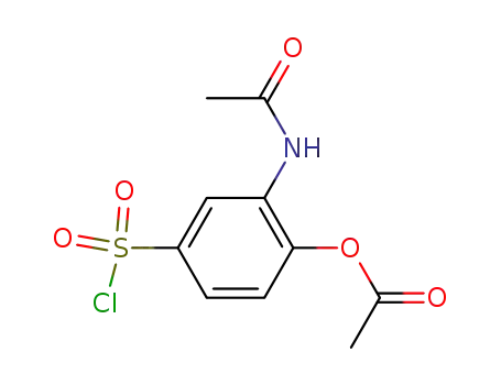 Molecular Structure of 85879-78-3 (4-acetoxy-3-acetylamino-benzenesulfonyl chloride)
