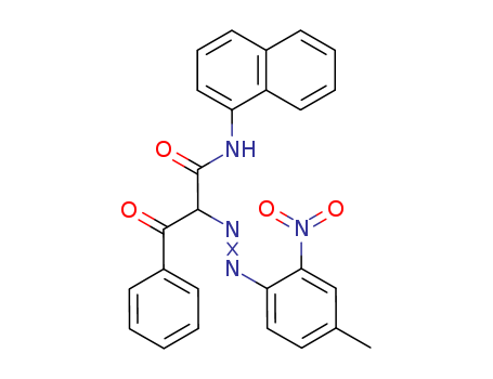 2-(4-methyl-2-nitrophenyl)diazenyl-N-naphthalen-1-yl-3-oxo-3-phenylpropanamide