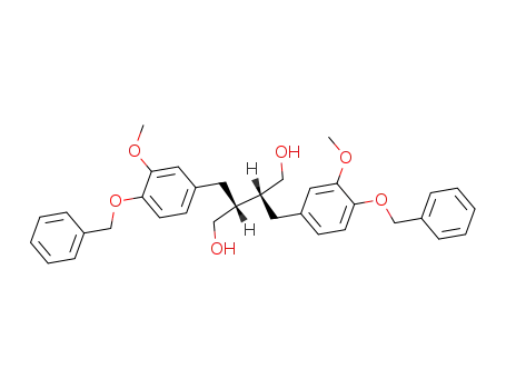 (8R,8'R)-4,4'-dibenzyloxy-3,3'-dimethoxylignane-9,9'-diol