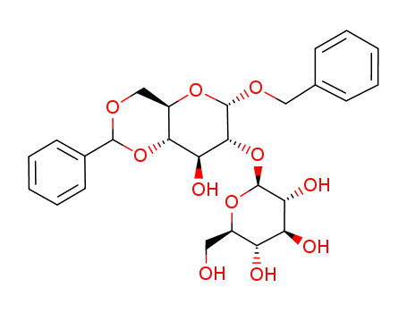 benzyl 4,6-O-benzylidene-2-O-β-D-glucopyranosyl-α-D-glucopyranoside