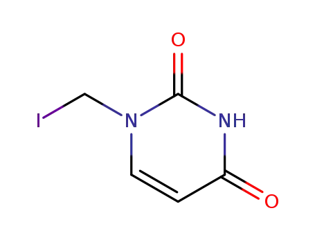 Molecular Structure of 97838-62-5 (N<sup>1</sup>-Iodomethyluracil)