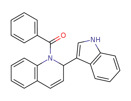 Molecular Structure of 62570-16-5 (Quinoline, 1-benzoyl-1,2-dihydro-2-(1H-indol-3-yl)-)