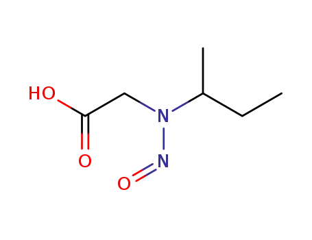 Molecular Structure of 7253-47-6 ([butan-2-yl(nitroso)amino]acetic acid)