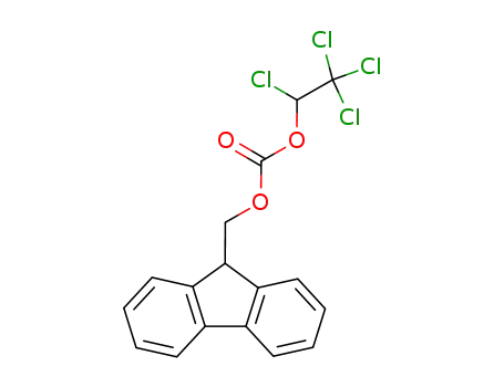 Molecular Structure of 100821-63-4 (Carbonic acid, 9H-fluoren-9-ylmethyl 1,2,2,2-tetrachloroethyl ester)