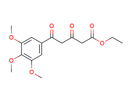 Molecular Structure of 71989-94-1 (ethyl 3,4-dioxo-3-(3,4,5-trimethoxyphenyl)valerate)