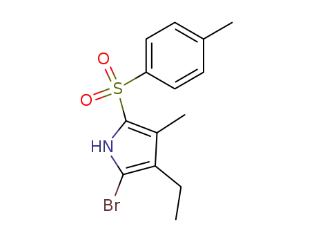 Molecular Structure of 226223-25-2 (2-bromo-3-ethyl-4-methyl-5-p-toluenesulfonyl-pyrrole)