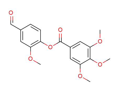 Molecular Structure of 71989-95-2 (4-FORMYL-2-METHOXYPHENYL 3,4,5-TRIMETHOXYBENZOATE)
