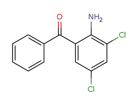 Molecular Structure of 5621-63-6 (Methanone, (2-amino-3,5-dichlorophenyl)phenyl-)