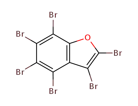 Molecular Structure of 118647-51-1 (hexabromobenzofuran)