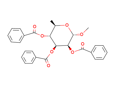 (4,5-dibenzoyloxy-2-methoxy-6-methyl-oxan-3-yl) benzoate cas  7512-03-0