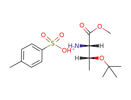 Molecular Structure of 132776-34-2 (O-tert-Butyl-L-threonine Methyl Ester p-Toluenesulfonate)