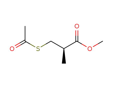 Molecular Structure of 92065-73-1 (3-Acetylthio-2-methyl propionic acid methyl ester)