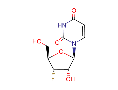 Molecular Structure of 57944-13-5 (CAINDEXNAME:URIDINE,3'-DEOXY-3'-FLUORO)