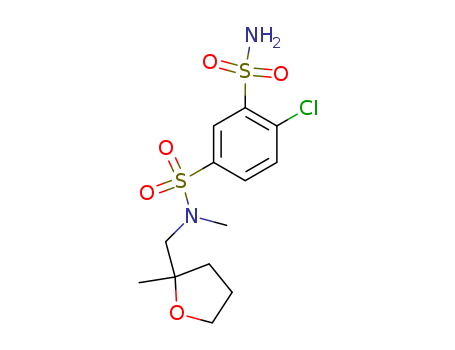 1,3-Benzenedisulfonamide,4-chloro-N1-methyl-N1-[(tetrahydro-2-methyl-2-furanyl)methyl]-
