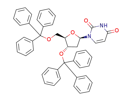 Molecular Structure of 1140622-58-7 (2'-deoxy-3',5'-bis-O-triphenylmethyluridine)