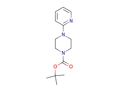 Molecular Structure of 77278-62-7 (1-Piperazinecarboxylic acid, 4-(2-pyridinyl)-, 1,1-dimethylethyl ester)