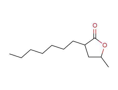 3-Heptyldihydro-5-methyl-2(3H)-furanone