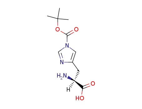 Molecular Structure of 46924-53-2 (L-Histidine, 1-[(1,1-dimethylethoxy)carbonyl]-)
