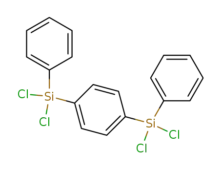 Molecular Structure of 853-16-7 (Silane, 1,4-phenylenebis[dichlorophenyl-)