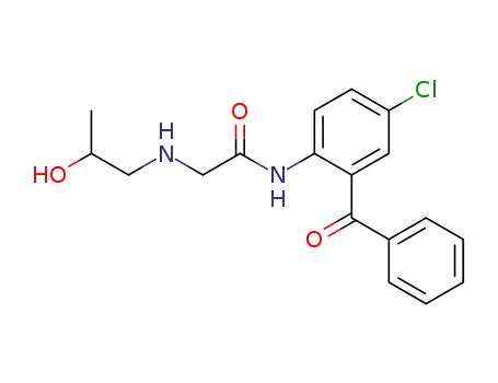 5-Chloro-2-(β-hydroxypropylaminoacetylamino)benzophenone