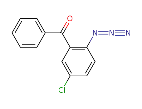 Molecular Structure of 53878-93-6 ((2-azido-5-chlorophenyl)(phenyl)methanone)