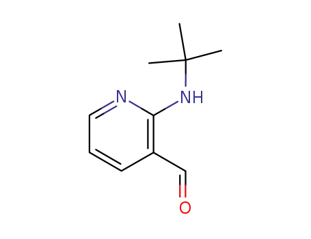 Molecular Structure of 855313-30-3 (2-<i>tert</i>-butylamino-pyridine-3-carbaldehyde)