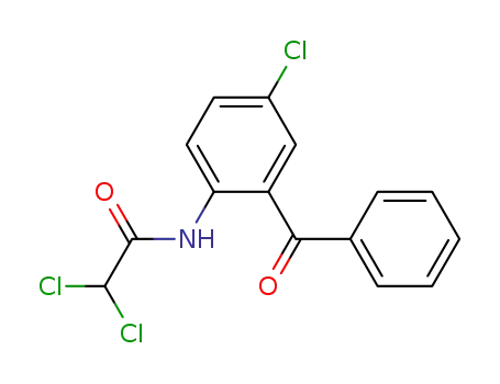Molecular Structure of 17387-32-5 (5-chloro-2-dichloroacetamidobenzophenone)