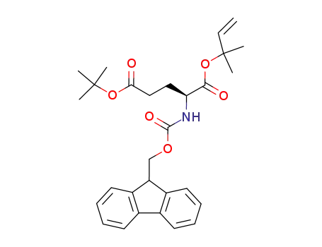 Molecular Structure of 851713-96-7 (L-Glutamic acid, N-[(9H-fluoren-9-ylmethoxy)carbonyl]-,
5-(1,1-dimethylethyl) 1-(1,1-dimethyl-2-propenyl) ester)