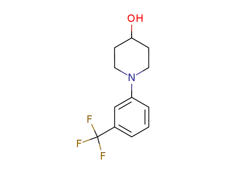Molecular Structure of 71989-92-9 (1-[3-(trifluoromethyl)phenyl]piperidin-4-ol)