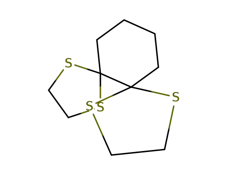 Molecular Structure of 158-97-4 (1,4,7,10-tetrathia-dispiro[4.0.4.4]tetradecane)