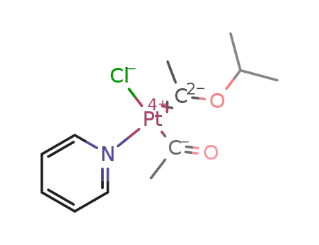 Molecular Structure of 1395411-06-9 (cis-Cl(py)Pt(COMe)[C(O<sup>i</sup>Pr)(Me)])