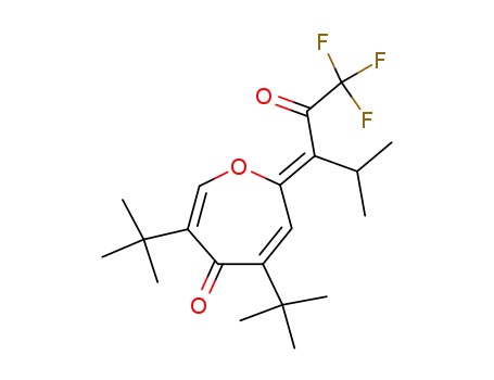 3,5-Di-tert-butyl-7-[3,3,3-trifluoro-1-isopropyl-2-oxo-prop-(Z)-ylidene]-7H-oxepin-4-one
