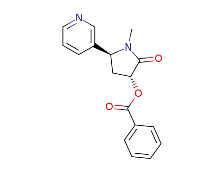 Molecular Structure of 146275-16-3 (trans-3'-Hydroxy Cotinine Benzoate)