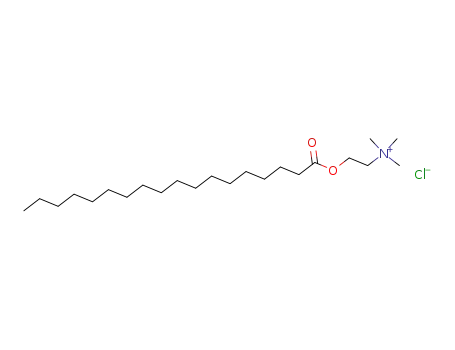 Molecular Structure of 25234-57-5 (trimethyl[2-(stearoyloxy)ethyl]ammonium chloride)